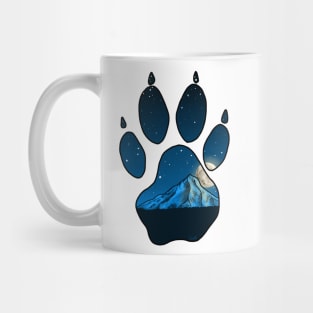 Wolf Paw Print - Mount Hood Mug